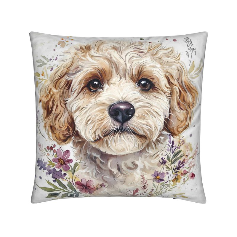 Cockapoo Watercolour Cushion — Various sizes