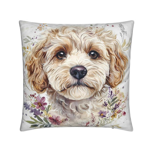 Cockapoo Watercolour Cushion — Various sizes