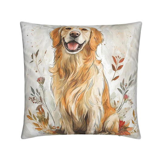 Golden Retriever Watercolour Cushion Cover — various sizes