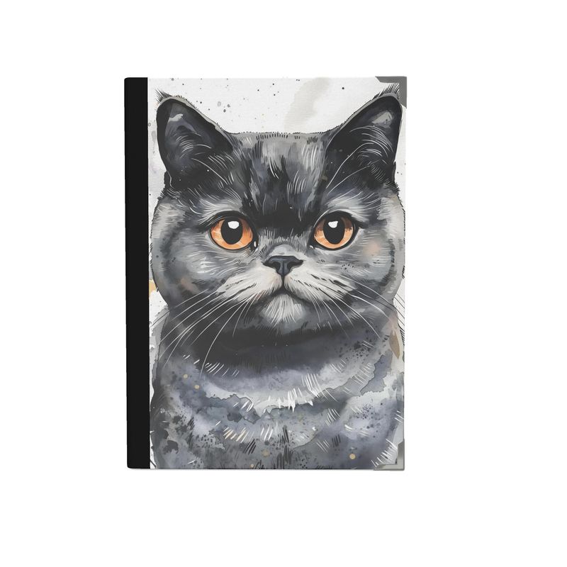 British Shorthair Watercolour Journal — Hardback A5